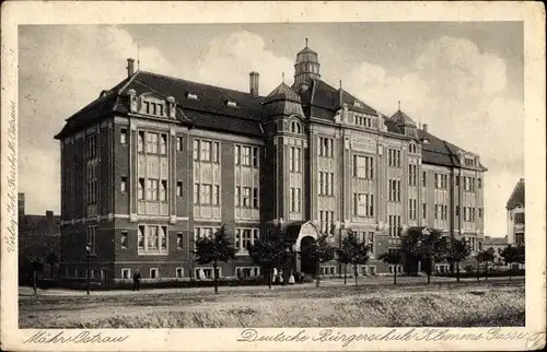 Ak Ostrava Mährisch Ostrau Region Mährisch Schlesien, Deutsche Bürgerschule, Klemensgasse