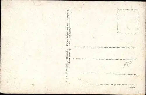 Ak Jilemnice Starkenbach Region Reichenberg, Namesti, Marktplatz