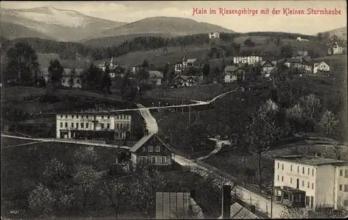 Ak Przesieka Hain im Riesengebirge Podgórzyn Giersdorf Schlesien, Kleine Sturmhaube