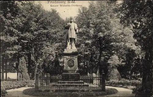 Ak Strzelce Krajenskie Friedeberg in der Neumark Ostbrandenburg, Kaiser Wilhelm Denkmal