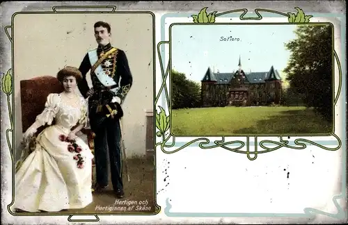 Ak Schonen Schweden, Schloss Sofiero, Gustav VI Adolf, Margaret of Connaught