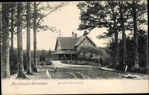 Ak Mastbos Mastbosch Ginneken Nordbrabant, Boschwachters woning