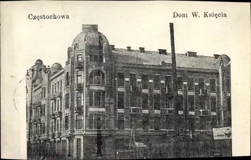 Ak Częstochowa Tschenstochau Schlesien, Dom W. Ksiecia