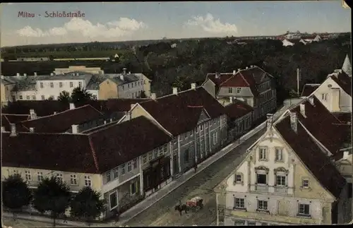 Ak Jelgava Mitau Lettland, Schlossstraße