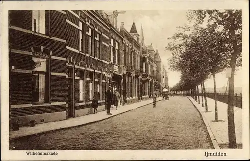 Ak IJmuiden Nordholland, Wilhelminakade