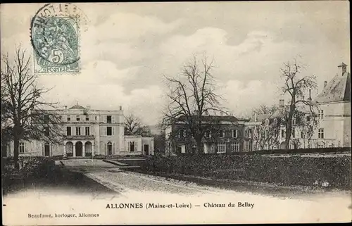 Ak Allonnes Maine et Loire, Chateau du Bellay