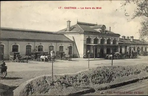Ak Castres Tarn, La Gare du Midi