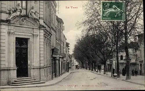 Ak Gaillac Tarn, Boulevard Gambetta