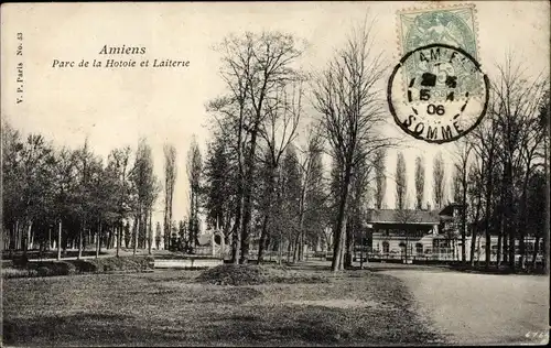 Ak Amiens Somme, Parc de la Hotoie et Laiterie