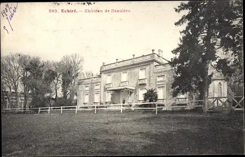 Ak Échiré Deux Sèvres, Chateau de Beaulieu