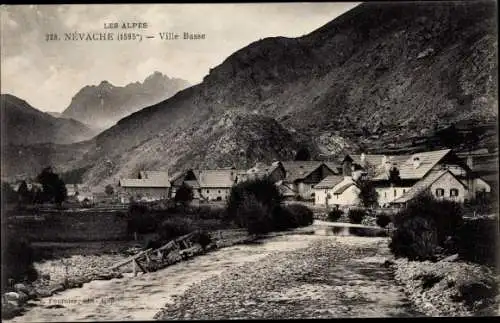 Ak Névache Hautes Alpes, Ville Basse