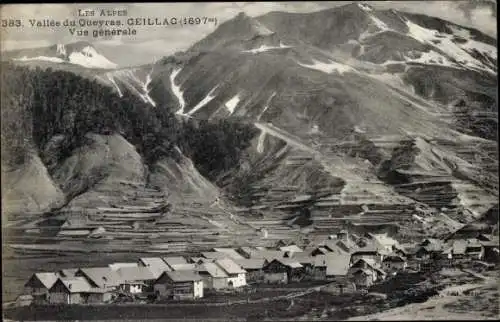 Ak Ceillac Hautes Alpes, Vallee du Queyras, Vue generale