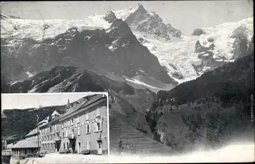 Ak Hautes Alpes, Hotel des Alpes, Vue generale