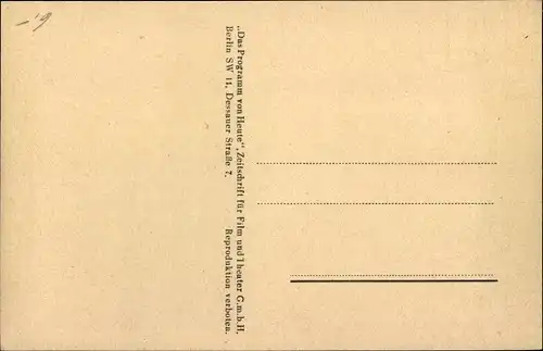 Ak Schauspieler Paul Hartmann, Profilansicht