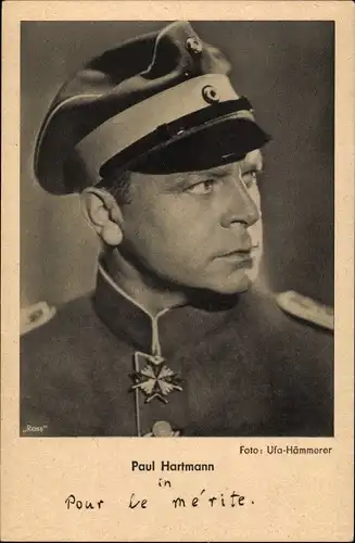 Ak Schauspieler Paul Hartmann, Uniform