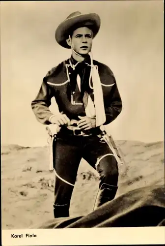 Ak Schauspieler Karel Fiala, Cowboy, Limonaden Joe