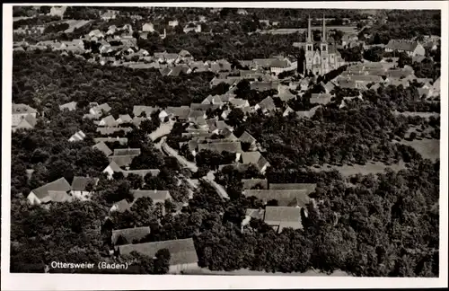 Ak Ottersweier in Baden Württemberg, Fliegeraufnahme