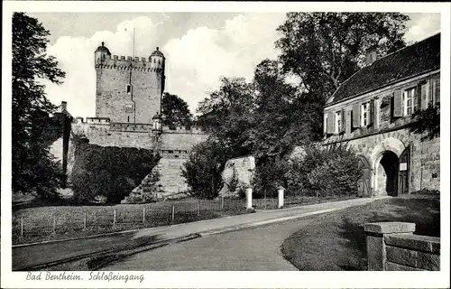 Ak Bad Bentheim in Niedersachsen, Schlosseingang
