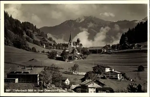 Ak Tiefenbach Oberstdorf im Oberallgäu, Teilansicht