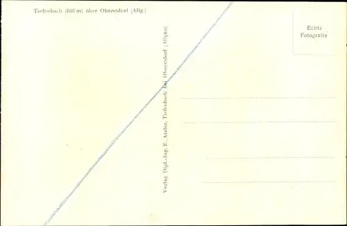 Ak Tiefenbach Oberstdorf im Oberallgäu, Teilansicht