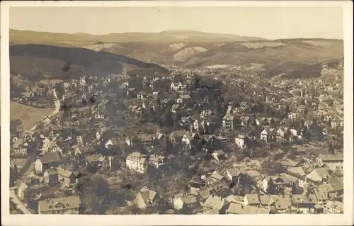 Foto Ak Hasserode Wernigerode am Harz, Ort aus der Vogelschau