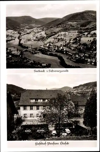 Ak Seebach Schwarzwald, Gasthof Pension Hirsch