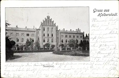 Ak Halberstadt Sachsen Anhalt, Seminar