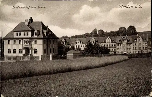 Ak Werdau in Sachsen, Landwirtschaftliche Schule