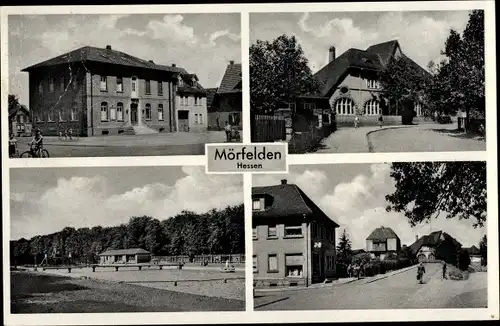Ak Mörfelden Walldorf in Hessen, Rathaus, Straßenansichten, Gebäude
