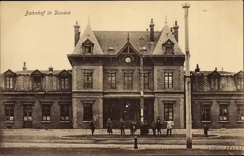 Ak Denain Nord, Bahnhof, Straßenseite