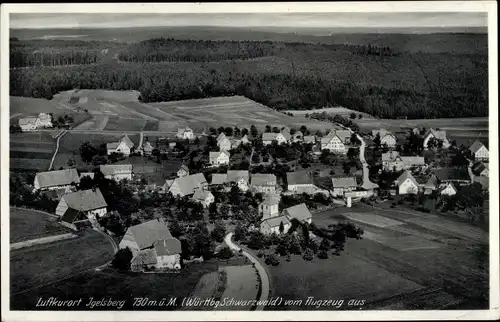 Ak Igelsberg Freudenstadt im Nordschwarzwald, Fliegeraufnahme