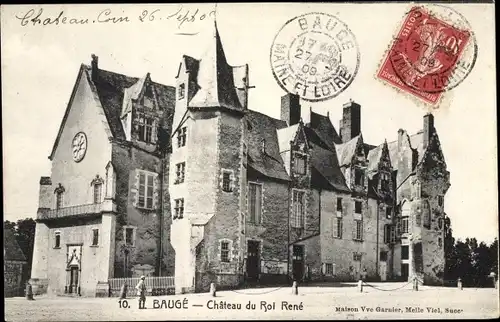 Ak Baugé Maine et Loire, Chateau du Roi Rene