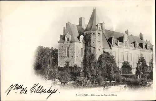 Ak Andigné Maine-et-Loire, Chateau de Saint Henis