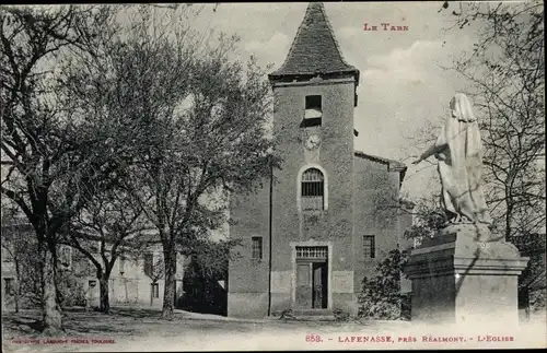 Ak Lafenasse Réalmont Tarn, L'Eglise