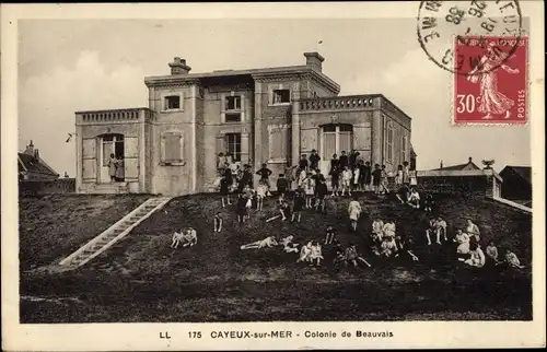 Ak Cayeux sur Mer Somme, Colonie de Beauvais