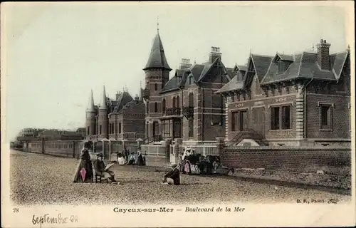 Ak Cayeux sur Mer Somme, Boulevard de la Mer