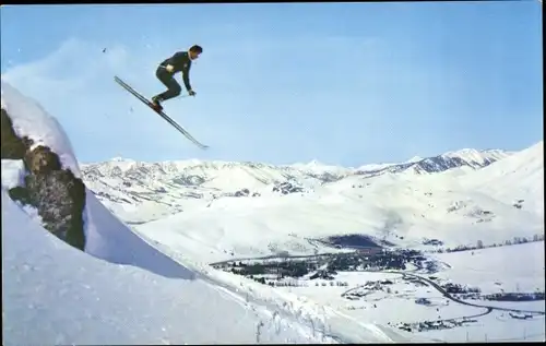 Ak Sun Valley Idaho USA, Skifahrer, Dollar Mountain