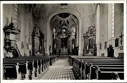 Ak Ettenheim in Baden, Kircheninneres