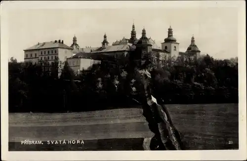 Ak Příbram Pibrans Mittelböhmen, Kloster Svatá Hora, Wallfahrtsort