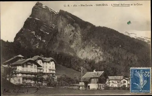 Ak Samoëns Haute Savoie, L'Hotel Bellevue et le Criou