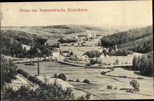 Ak Eichelhütte Eisenschmitt in der Eifel, Panorama