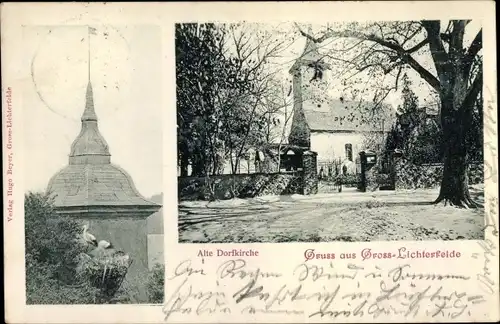 Ak Berlin Steglitz Groß Lichterfelde, Alte Dorfkirche