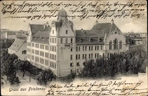 Ak Berlin Schöneberg Friedenau, Gymnasium