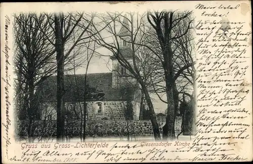 Ak Berlin Steglitz Groß Lichterfelde Giesensdorf, Kirche