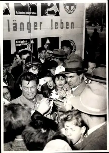 Foto Boxer Max Schmeling, Schauspieler Jupp Hessels