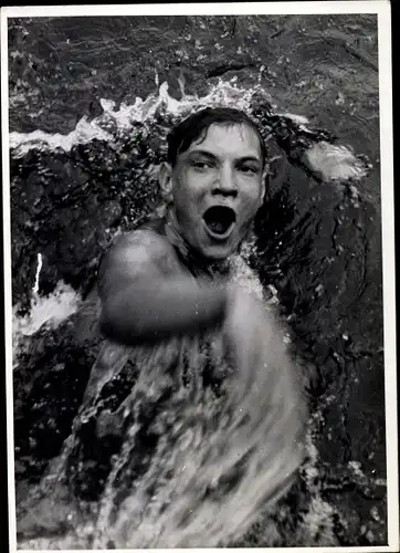 Foto Schwimmer Heinz Arendt, Portrait