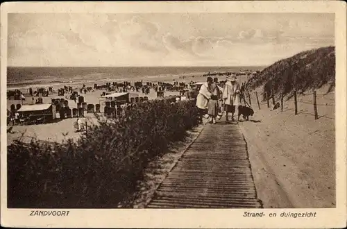 Ak Zandvoort Nordholland, Strand- en Duingezicht