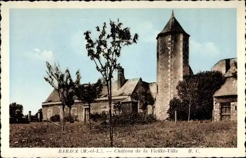 Ak Barace Maine et Loire, Chateau de la Vieille Ville