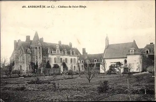 Ak Andigné Maine-et-Loire, Chateau de Saint Henis