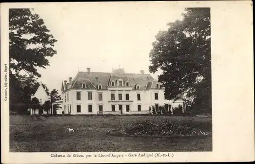 Ak Le Lion d'Angers Maine et Loire, Chateau de Ribou